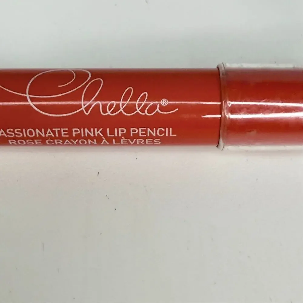 Chella Passionate Pink Rose Crayon Lip Pencil Red Travel .048 oz 1.35g New